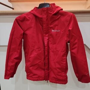 Columbia Red Raincoat Weather-Resistant Outdoor Essential XS 6-7